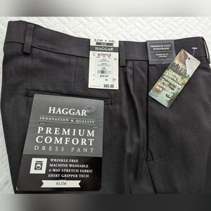 NWT Haggard premium comfort dress pant, slim, 32W x 34L